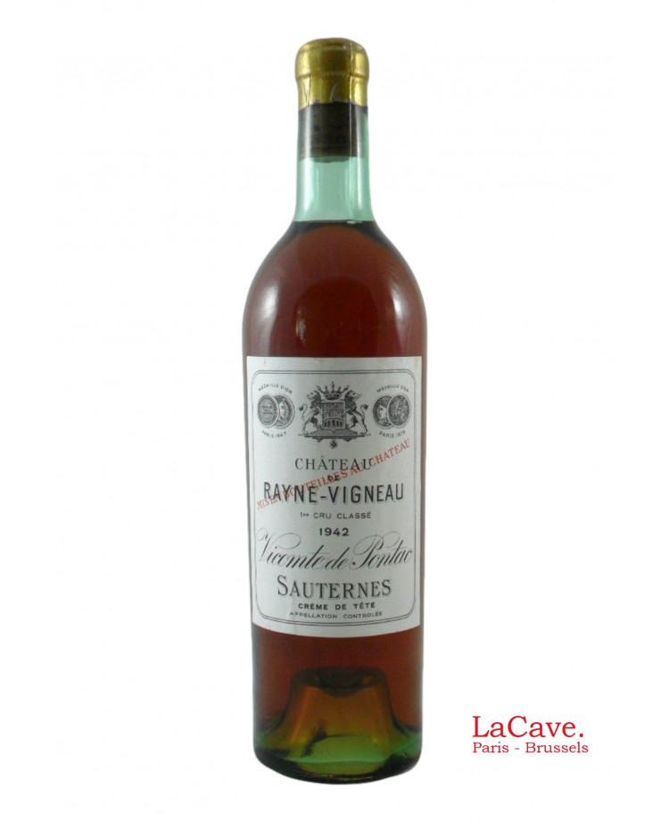Château Rayne-Vigneau 1942 Crème de Tête Château Rayne-Vigneau 1942 Crème de Tête