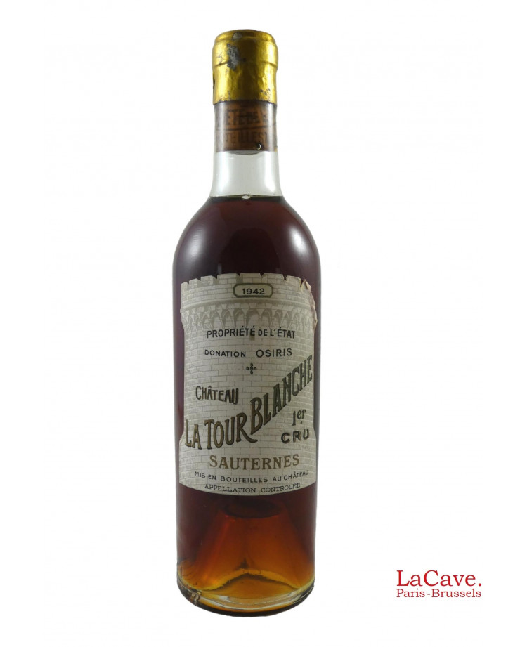 Château La Tour Blanche 1942 - 37,5cl Château La Tour Blanche 1942 - 37,5cl